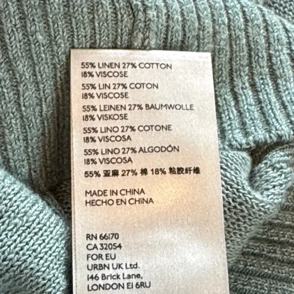 Free People Teal V-Neck Sweater - Picture 7 of 9